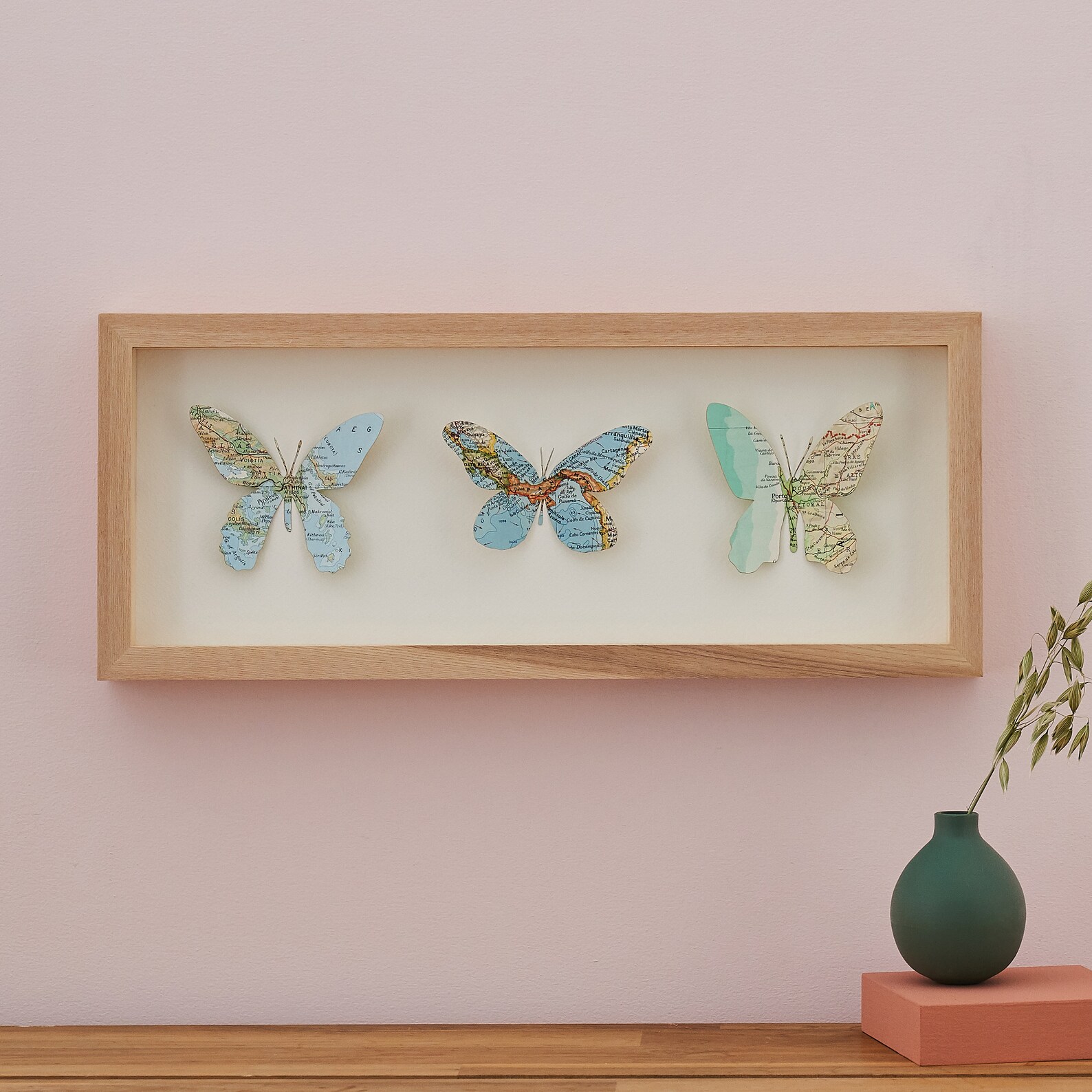 Paper cut butterfly Wall Art Custom Map wall Art Butterflies | Etsy