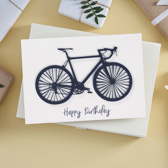 3D Up Card Handmade Sport Bicycle Bike Happy Birthday Christmas Greeting pO 