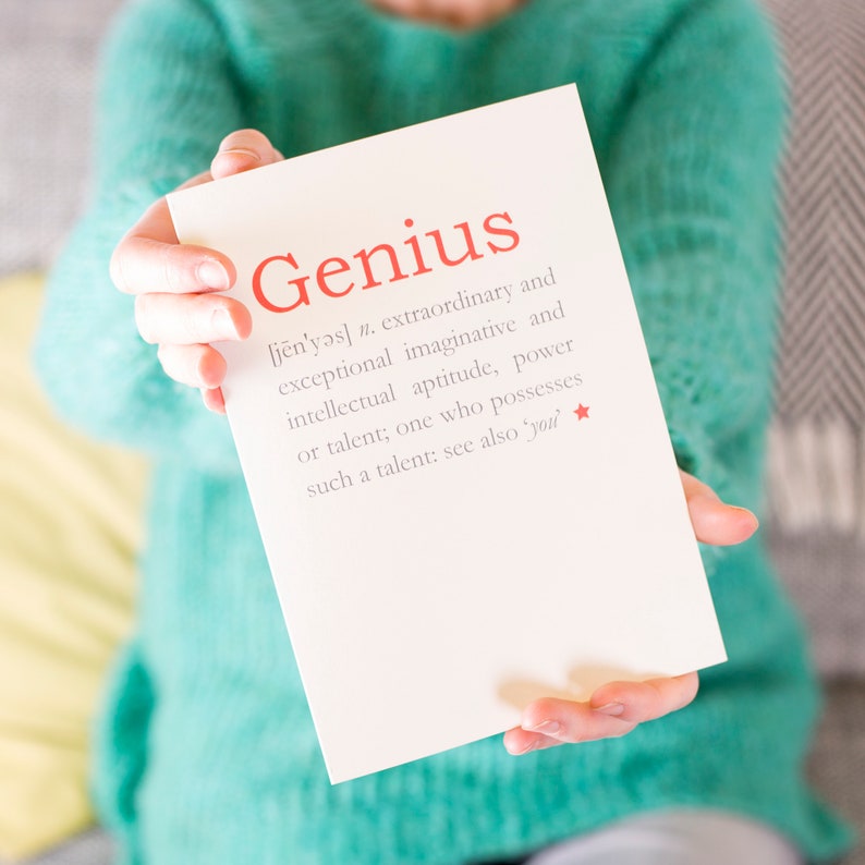 Congratulations on Graduating Card, Genius Definition College ...