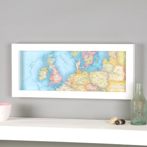 Impression de carte dessinée à la main des îles britanniques - carte du Royaume-Uni - carte de l’Europe - montrant GB - Irlande - Allemagne - Danemark et Europe du Nord