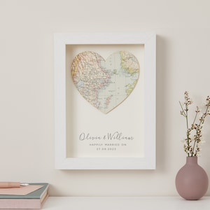 Custom Map Engagement Card, Personalised Got Engaged Couples Card, Personalized Luxury Greetings Card For a couple, Romantic Card image 8