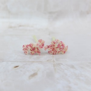 50 gypsophila di carta con punta rosa gialla da 5 mm, piccoli fiori di carta, gypsophila di carta