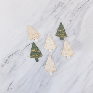 6 pezzi, fustelle da 2,5 pollici tagliano l'albero di Natale, biglietti fai da te per realizzare fustelle, decorazione della confezione