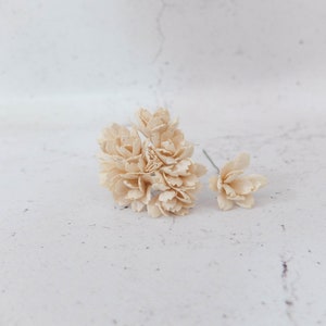20 20mm cremefarbene Elfenbeinblumen, 2 cm knospende Akzentblumen