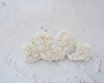 100 10mm soft white gypsophila, 1 cm paper baby's breath