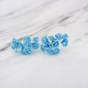 20 10mm blue gypsophila, 1 cm blue paper baby&#39;s breath