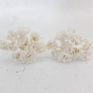 20 gypsophila bianca da 10 mm, fiori di carta bianchi, gypsophila bianca