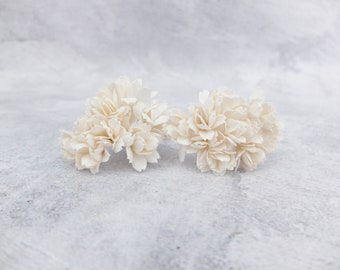 20 20mm off white  flowers, 2 cm flowers accent flowers