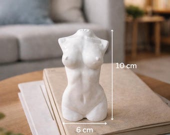 Female body statue made of plaster, women's body statue, home accessories, home fashion, concrete.