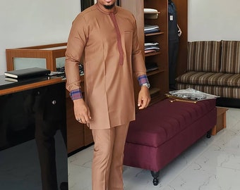 African Mens Wear, African Mens Suit, Agbada For Men, Safari, Senator, Agbada, Dashiki, African mens clothing, African wedding suit