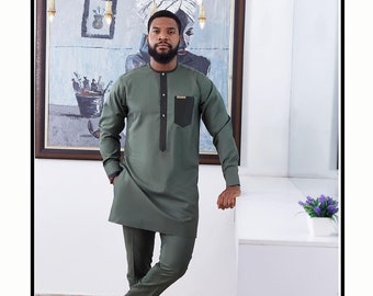 African Mens Wear, African Mens Suit, Agbada For Men, Safari, Senator, Agbada, Dashiki, African mens clothing, African wedding suit