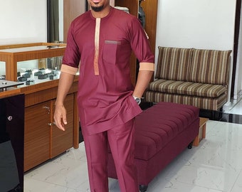 African Mens Wear, African Mens Suit, Agbada For Men, Safari, Senator, Agbada, Dashiki, African mens clothing, African wedding suit