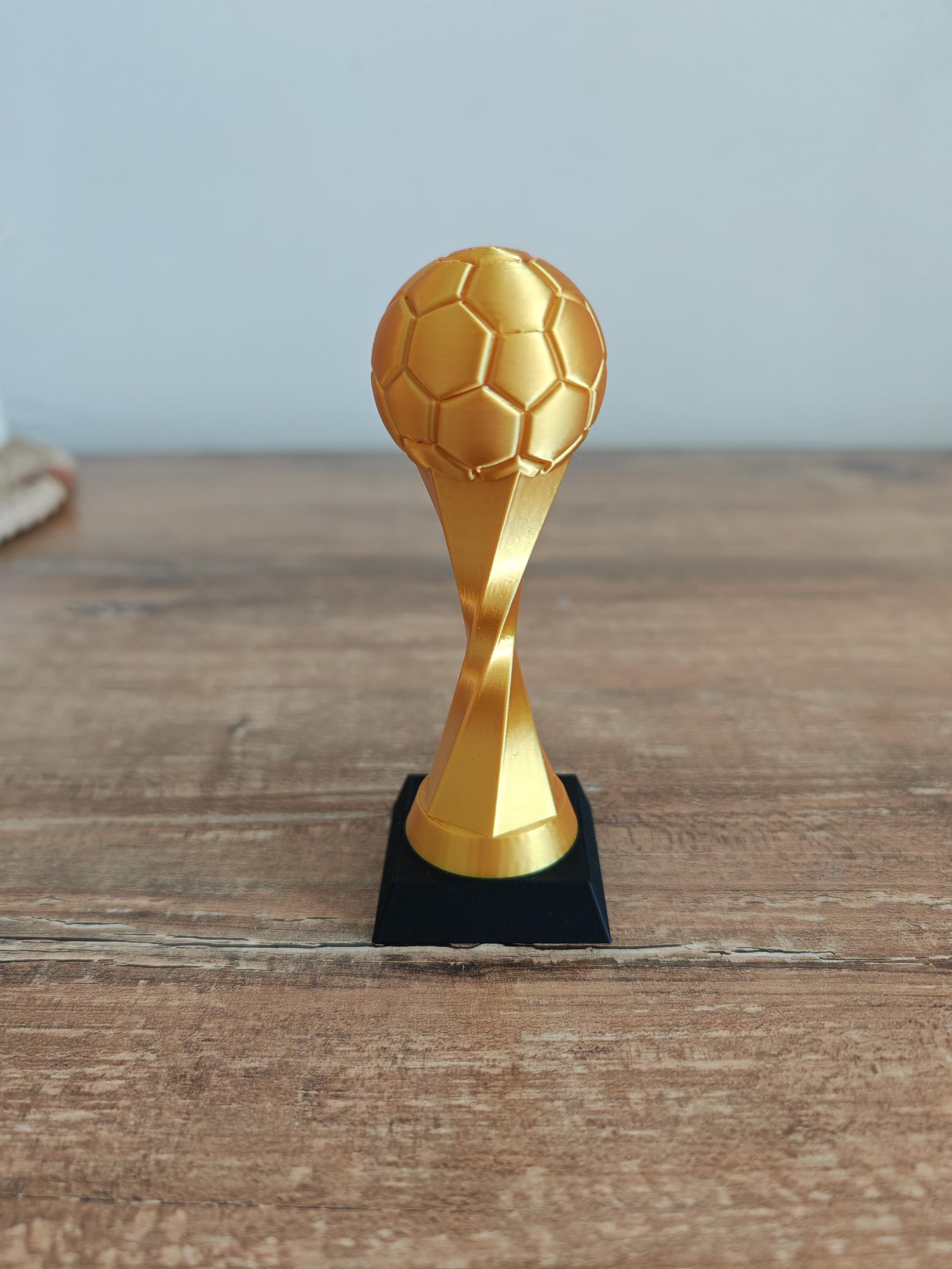 Gold Soccer Ball Cake Topper: Football Trophy Decoration (12cm) - Etsy