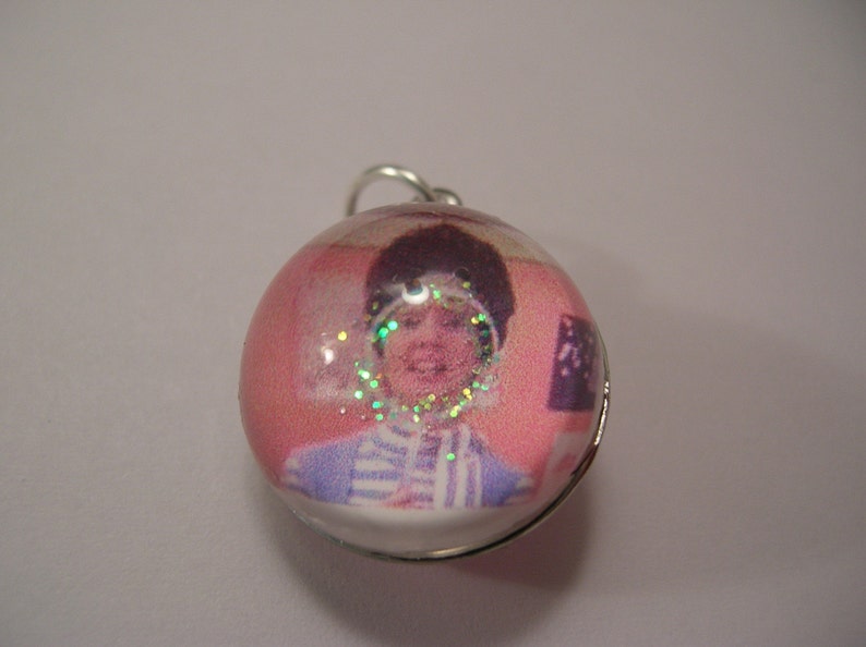 Vintage Romper Room Magic Mirror Silver Dome Charm