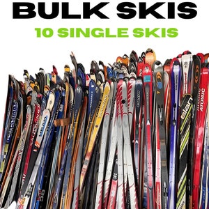 Bulk Lot of 10 single Skis - Furniture Skis - Great for DIY & Custom Decor!