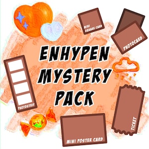 Pack K-pop Enhypen Bias | Cartes photo faites par des fans | Produits mystères Enhypen | Cadeau