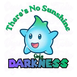 Super Mario Galaxy Lumalee PNG (digital nedladdning) Design för skjorta och tröja bild 4