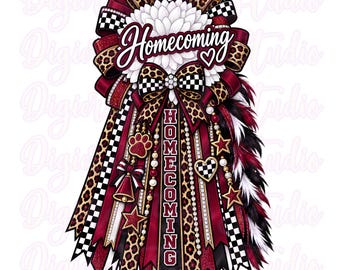 Homecoming Mum PNG Niedliches Fußball-Design für Sublimation und DTF