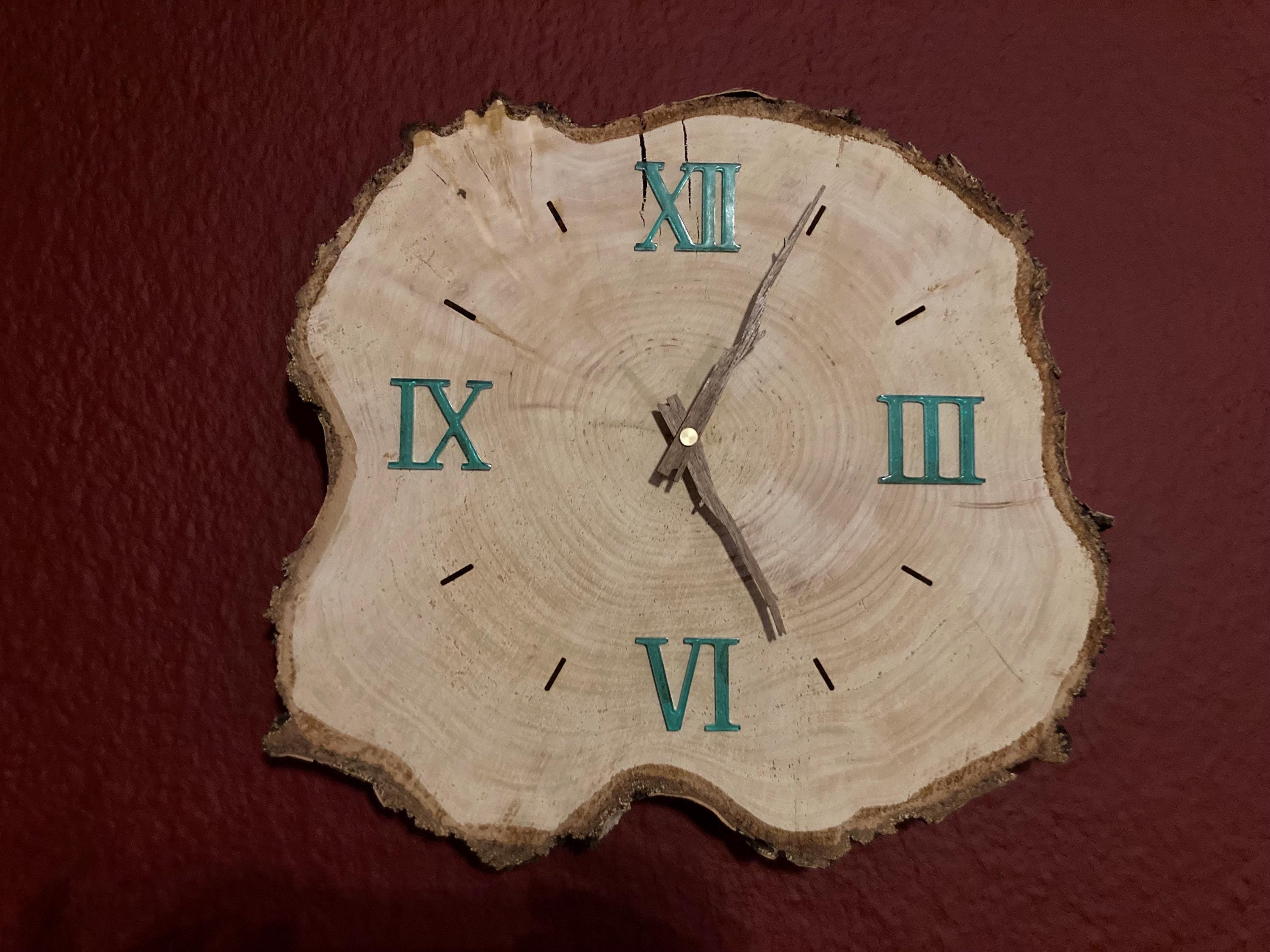 Baumscheibe Holzuhr Selber Gestalten Baumscheibenuhr Holz Wanduhr