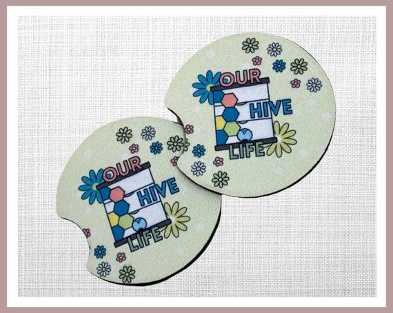 Our Hive Life Car Coaster Set