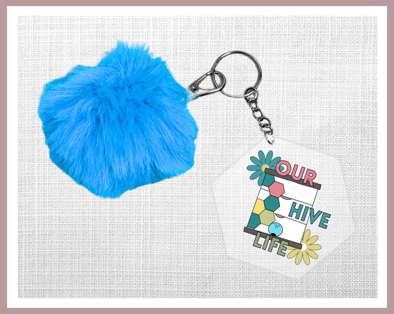 Our Hive Life Acrylic Keychain Set