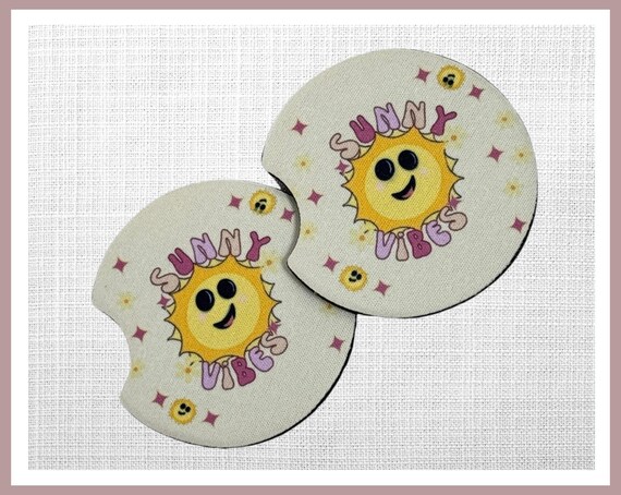 Sunny Vibes Car Coaster Set