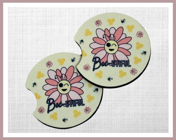 Bee-utiful Car Coaster Set