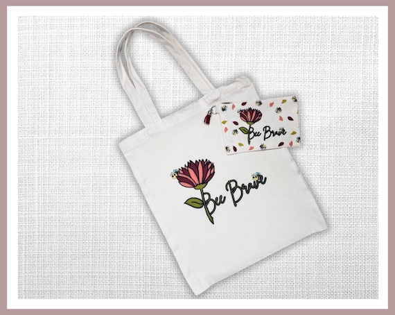 Bee Brave Tote Bag Set