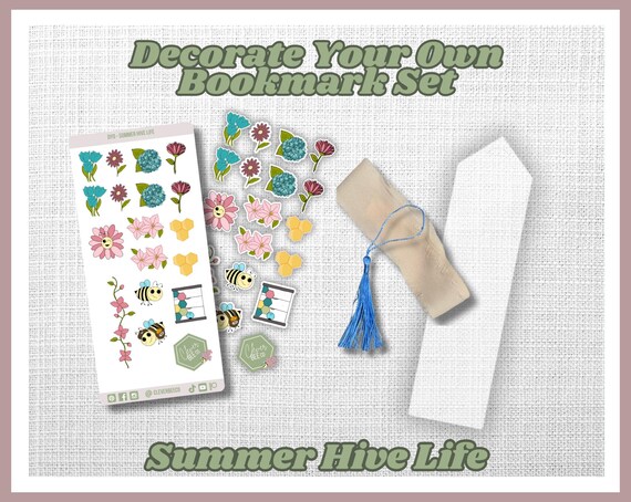 Summer Hive Decorate-Your-Own-Bookmark Kit