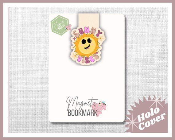 Sunny Vibes Magnetic Bookmark