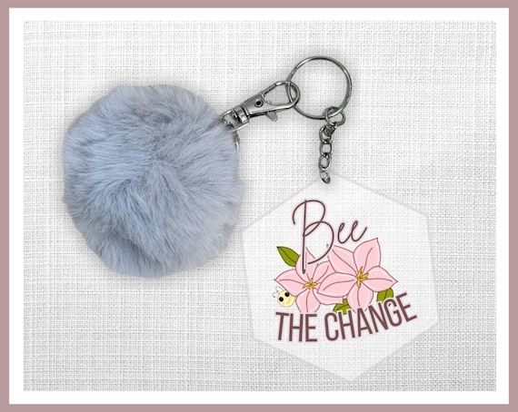 Bee the Change Acrylic Keychain Set