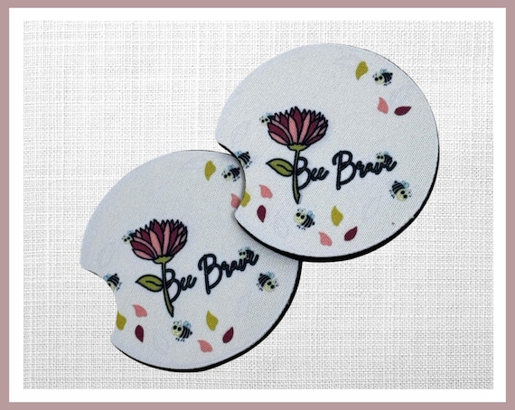 Bee Brave Car Coaster Set