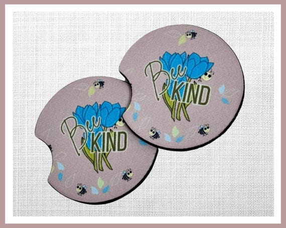Bee Kind Car Coaster Set
