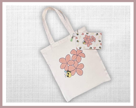 Bill the Bee Mascot Tote Bag Set