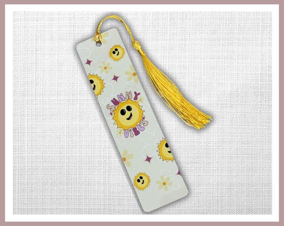 Sunny Vibes Metal Bookmark