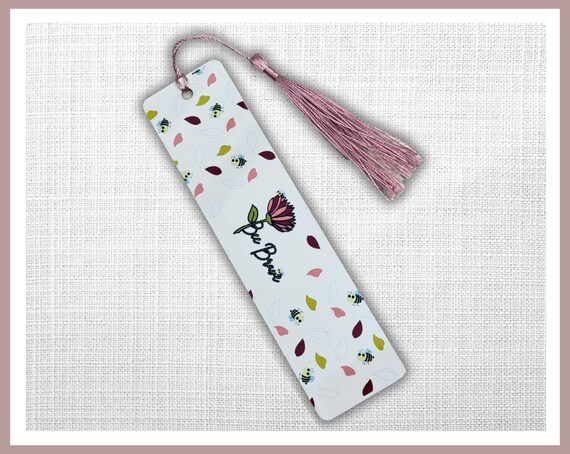 Bee Brave Metal Bookmark