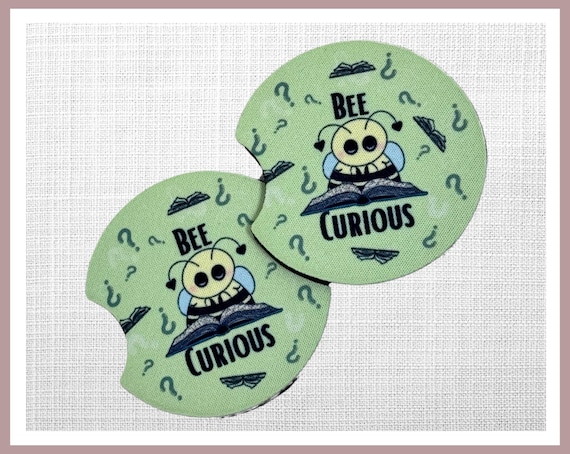 Bee Curious Car Coaster Set