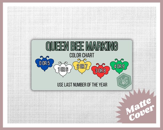 Queen Bee Color Chart -  Die Cut Sticker