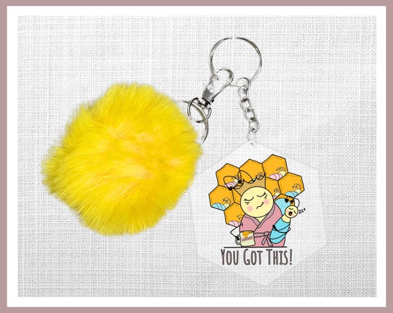 You Got This - Queen Bee Acrylic Keychain Set