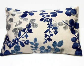 blue grey throw pillows