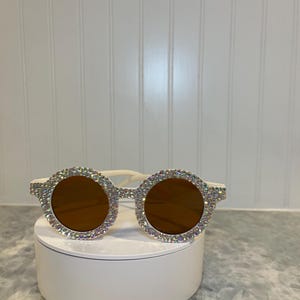 AB Runde Strass Kinder-Sonnenbrille
