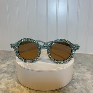Aqua AB Runde Strass Kinder-Sonnenbrille