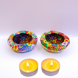 安息日テーブル ガラス ティーライト キャンドルホルダー、安息日キャンドルスティック、バット ミツバ ギフト