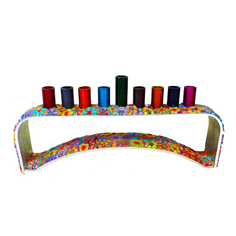 Hanukkah Menorah, Jewish Hanukkah Lamp, Hanukkah Decor image 5