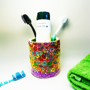 Zahnbürstenhalter, Badezimmer Dekor und Organisation, Rasierer und Make-up Pinsel Becher