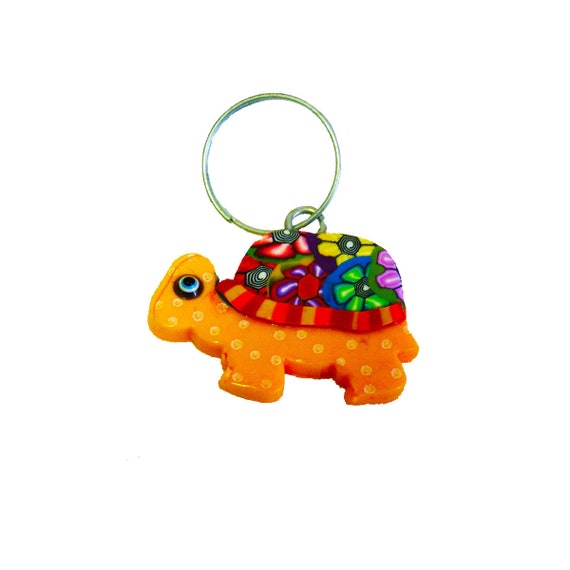 Turtle key chain gift for her Key chain Key holder unique Etsy