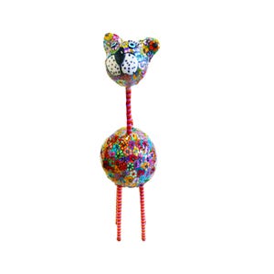 Colorful and Unique Decorative Bookshelf Decor Cute Cat Figurine