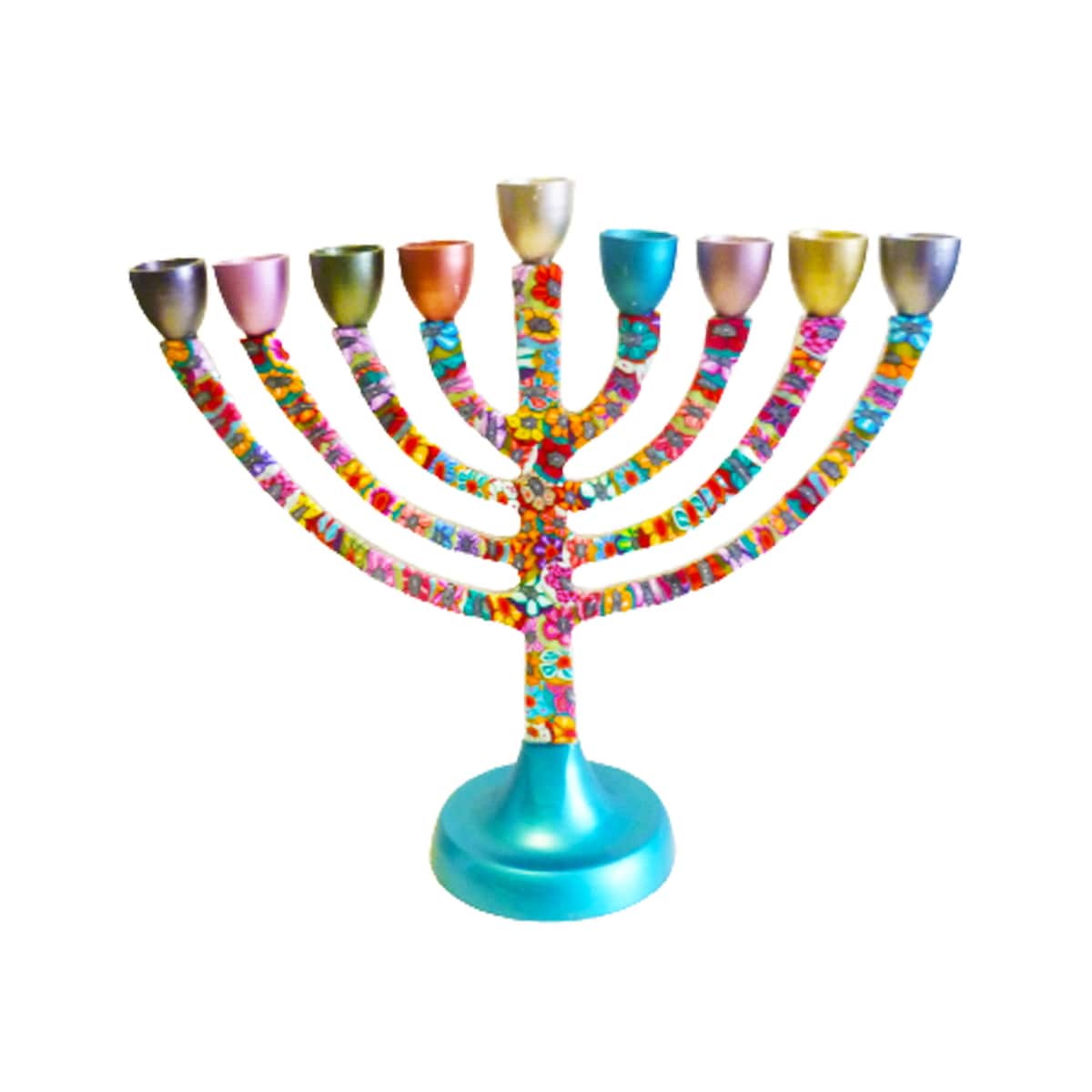 Colorful Hanukkah Menorah Handmade Hanukkah Menorah Gift - Etsy
