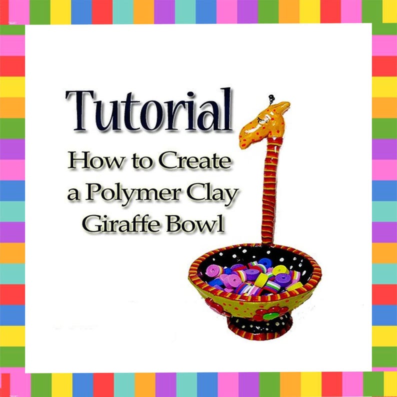 Giraffe Clay Sculpture diy Tutorial: Easy Steps, Colorful Photos - PDF Download image 1