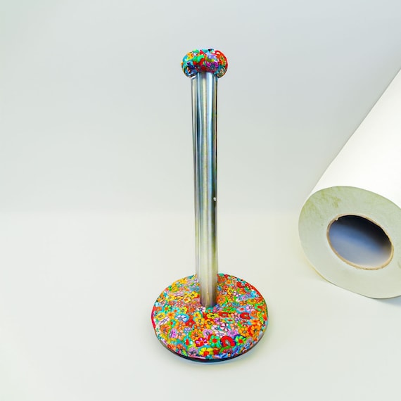 Colorful paper towel holder deals